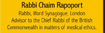 Rabbi Chaim Rapoport