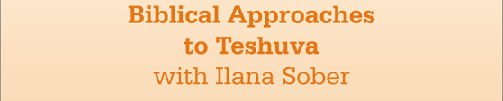 Biblical Approaches to Teshuva with Ilana Sorber